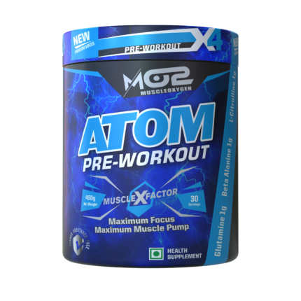 MO2 Atom Pre-Workout – Energy, Focus, and Endurance Boost with Glutamine, Beta-Alanine, and L-Citrulline